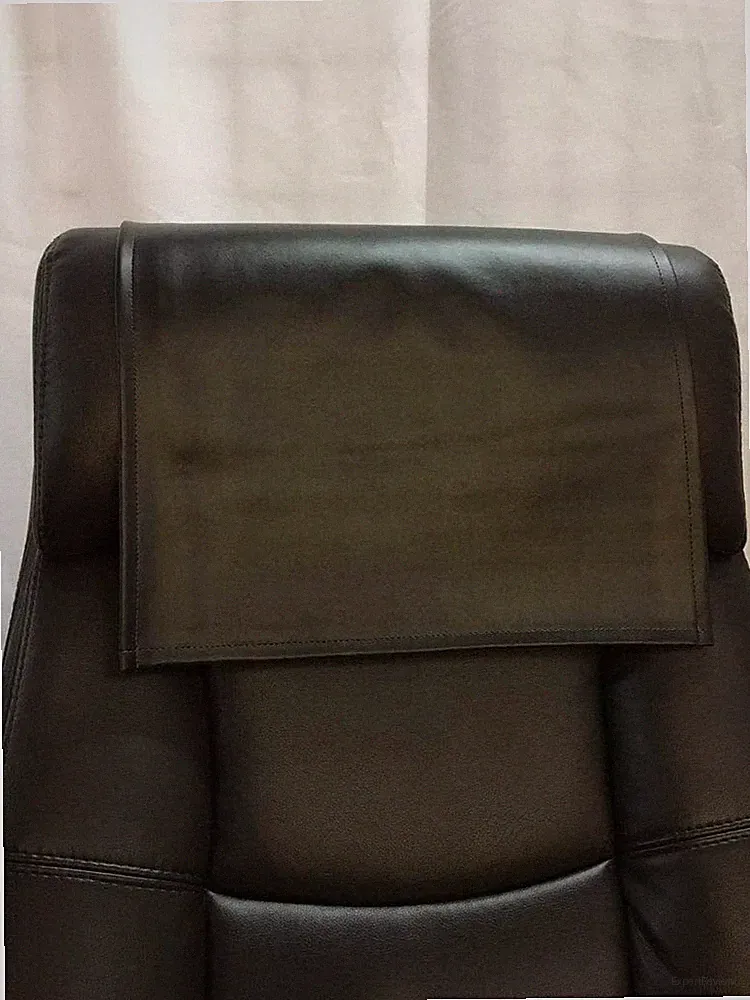 Handmade Original Lambskin Leather Slipcover Furniture Protector Black Recliner