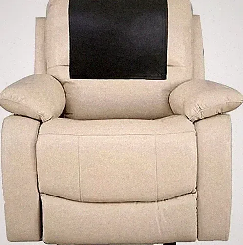 New Recliner Furniture Genuine Black Slipcover Protector Cover Leather Headrest